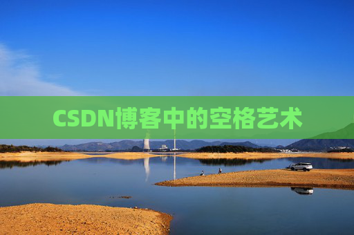 CSDN博客中的空格艺术